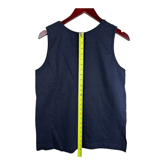 Big Dogs Mens Large Tank Top Script Embroidered Logo 90s Y2K Black Shirt NEW NWT - Picture 8 of 11